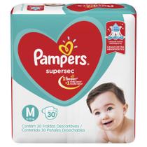 FRALDAS PAMPERS SUPERSEC M/30un