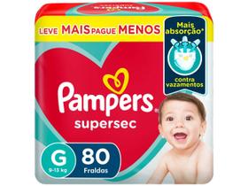 Fraldas Pampers Supersec Tam. G Fraldas Pampers Supersec Tam. G
