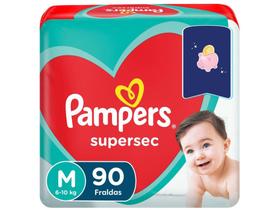 Fraldas Pampers Supersec Tam. M - 6 a 10kg 90 Unidades