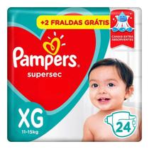 Fraldas Pampers Supersec XG 24 Unidades