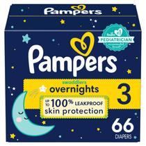 Fraldas Pampers Swaddlers Overnights Tamanho G (66 unidades) - Bebê