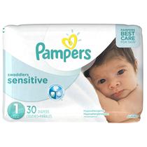 Fraldas Pampers Swaddlers Sensitive Tamanho 1 30 unidades