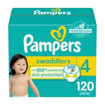 Fraldas Pampers Swaddlers Ultra Soft, tamanho 4, 120 unidades Fraldas Pampers Swaddlers Ultra Soft, tamanho 4, 120 unidades