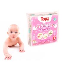 Fraldas Pano Topz Baby Meninas Estampada Tecido Duplo Algodão Macia Absorvente 65Cm X 65Cm 5 Und