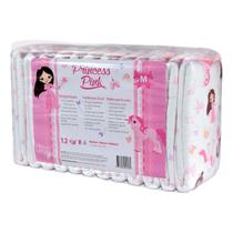 Fraldas para Adultos Rearz Princesa Rosa Tamanho Grande Pacote com 12 Unidades 8500ml