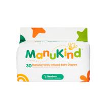 Fraldas para Bebê ManuKind Tamanho 1 Mel de Manuka Pacote com 30 Fraldas para Bebê ManuKind Tamanho 1 Mel de Manuka Pacote com 30
