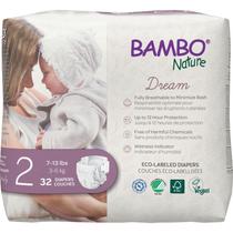 Fraldas para bebês Bambo Nature hipoalergênicas tamanho 2 (7-13 libras)