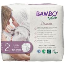 Fraldas para bebês Bambo Nature hipoalergênicas tamanho 2 (7-13 libras)