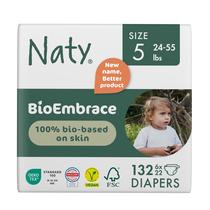 Fraldas para bebês Eco by Naty BioEmbrace tamanho 5, 132 unidades