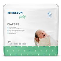 Fraldas para bebês McKesson NB descartáveis respiráveis 120 unidades Fraldas para bebês McKesson NB descartáveis respiráveis 120 unidades