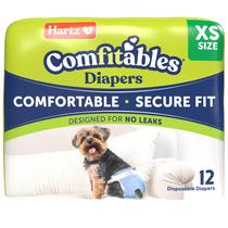 Fraldas para cães Hartz Comfitables XS 12 unidades, ajuste confortável