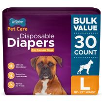 Fraldas para cães Inspire Pet Care, cadelas grandes, 30 unidades Fraldas para cães Inspire Pet Care, cadelas grandes, 30 unidades