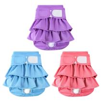 Fraldas para cães Mengelina, reutilizáveis, laváveis, femininas, pacote com 3 unidades, tamanho P Fraldas para cães Mengelina, reutilizáveis, laváveis, femininas, pacote com 3 unidades, tamanho P