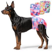 Fraldas para Cães UNIPUP Femininas Sem Furo para Cauda Reutilizáveis Pacote com 3