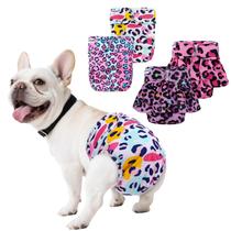Fraldas para Cães UNIPUP Femininas Sem Orifício para Cauda Reutilizáveis Pacote com 4