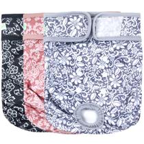 Fraldas para cães Wegreeco laváveis femininas (pacote com 3) Fraldas para cães Wegreeco laváveis femininas (pacote com 3)