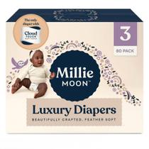Fraldas Premium Millie Moon Tamanho 3 80 un. Absorção de 12 Horas Fraldas Premium Millie Moon Tamanho 3 80 un. Absorção de 12 Horas