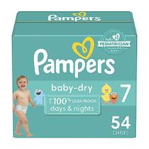 Fraldas secas para bebês Pampers, tamanho 7, 54 unidades d