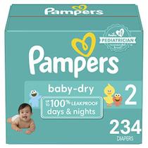 Fraldas Tamanho 2, 234 Contagem - Pampers Baby Dry Descartáve Fraldas de Bebê Descartáveis, Embalagem & Impressões Podem Variar
