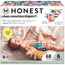 Fraldas The Honest Company Clean Conscious Beary Cool - Tamanho 6 Fraldas The Honest Company Clean Conscious Beary Cool - Tamanho 6