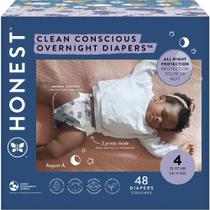 Fraldas The Honest Company Clean Conscious Overnight tamanho 4