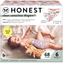 Fraldas The Honest Company Clean Conscious Tamanho 6 (35+ Libras) - Pacote com 68 Unidades Fraldas The Honest Company Clean Conscious Tamanho 6 (35+ Libras) - Pacote com 68 Unidades