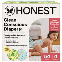 Fraldas The Honest Company Tamanho 4 Pacote com 54 Unidades Hipoalergênicas
