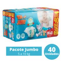 Fraldas Tom e Jerry 1 Pacote Tamanho M - 40 Unidades - tom e jery