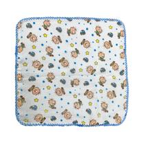 Fraldinha De Boca Avulsa Turma Da Mônica E Cebolinha 33x33cm Com Crochê Fraldinha De Boca Avulsa Turma Da Mônica E Cebolinha 33x33cm Com Crochê