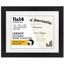 Frame Diploma Frame Coleção Americanflat Legacy 11x14 - Preto