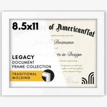 Frame Diploma Frame Coleção Americanflat Legacy 21 x 29,7 cm branca