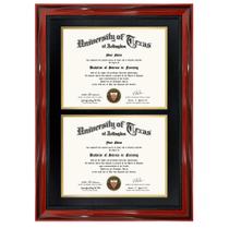 Frame GMFrames Double 21 x 29,7 cm Diploma Solid Wood Cherry
