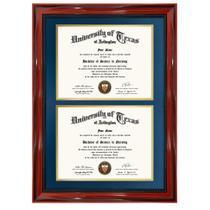 Frame GMFrames Double 21 x 29,7 cm Diploma Solid Wood Cherry