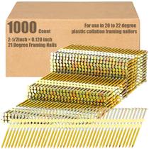 Framing Nails Pasimy 1000 21 EG Grau 6,35 cm x 0,305 cm Framing Nails Pasimy 1000 21 EG Grau 6,35 cm x 0,305 cm
