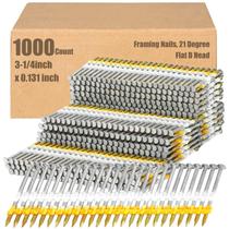 Framing Nails Therwen 21 graus e 1000 unidades 8,26 cm x 0,33 cm Framing Nails Therwen 21 graus e 1000 unidades 8,26 cm x 0,33 cm