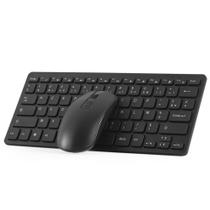 Francês Wireless Keyboard Mouse Ultra Slim Keyboard Mouse Com