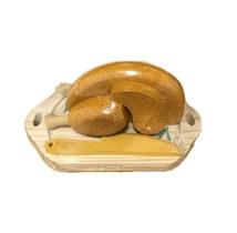Frango com corte, tábua e faquinha, da NewArt - Brinquedo de Madeira da Coleção Comidinhas - Cód. 460 Frango com corte, tábua e faquinha, da NewArt - Brinquedo de Madeira da Coleção Comidinhas - Cód. 460
