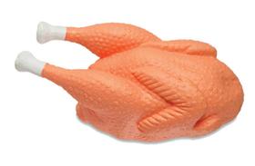 Frango De Borracha Brinquedo Para Pet 17 Cm