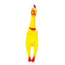 Frango galinha 30 cm sonoro borracha p/ cachorro brinquedo mordedor pet shop
