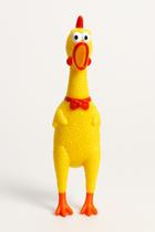 Frango Galinha De Borracha 16cm Mordedor Para Cachorro Pet