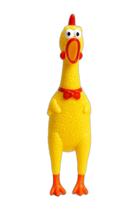 Frango Galinha De Borracha 37Cm Mordedor Grande Para Pet