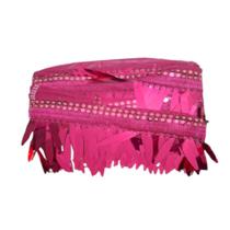 Franja com paetê 62mm cor 312 pink metro