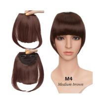 Franja De Cabelo Clip-In Sintético S-noilite Em Preto, Castanho E Loiro Para Mulheres