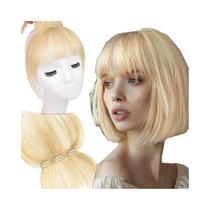 Franja De Cabelo Humano Remy Castanho Mel Com Presilhas, Aplique De Franja De 45 Polegadas Para