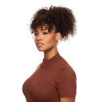 Franja de Cabelo Humano Textura Coily 30cm De Benguela - Castanho Escuro (12g)