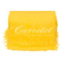 Franja de seda 30 cm/larg amarelo ouro metro