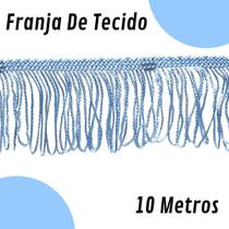 Franja De Tecido Azul Bebê - 5Mm Rolo Com 10 Metros - Nybc