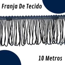 Franja De Tecido Azul Marinho - 5Mm Rolo Com 10 Metros - Nybc