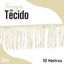 Franja De Tecido Bege Natural - 10Mm Rolo Com 10 Metros - Nybc Franja De Tecido Bege Natural - 10Mm Rolo Com 10 Metros - Nybc