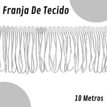 Franja De Tecido Branca - 5Mm Rolo Com 10 Metros - Nybc